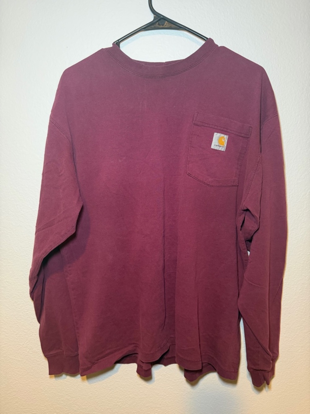 Carhartt Men’s Crewneck 100% Cotton in Plum Size M